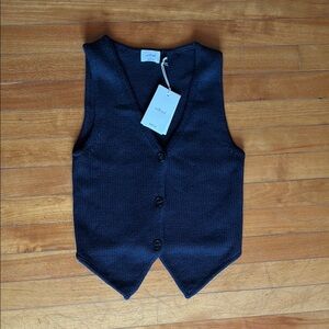 Womens Navy Blue Vest
